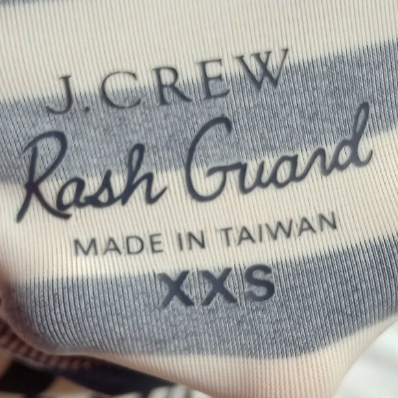 J. Crew Rashguard/swimshirt XXS for women striped - Picture 4 of 4